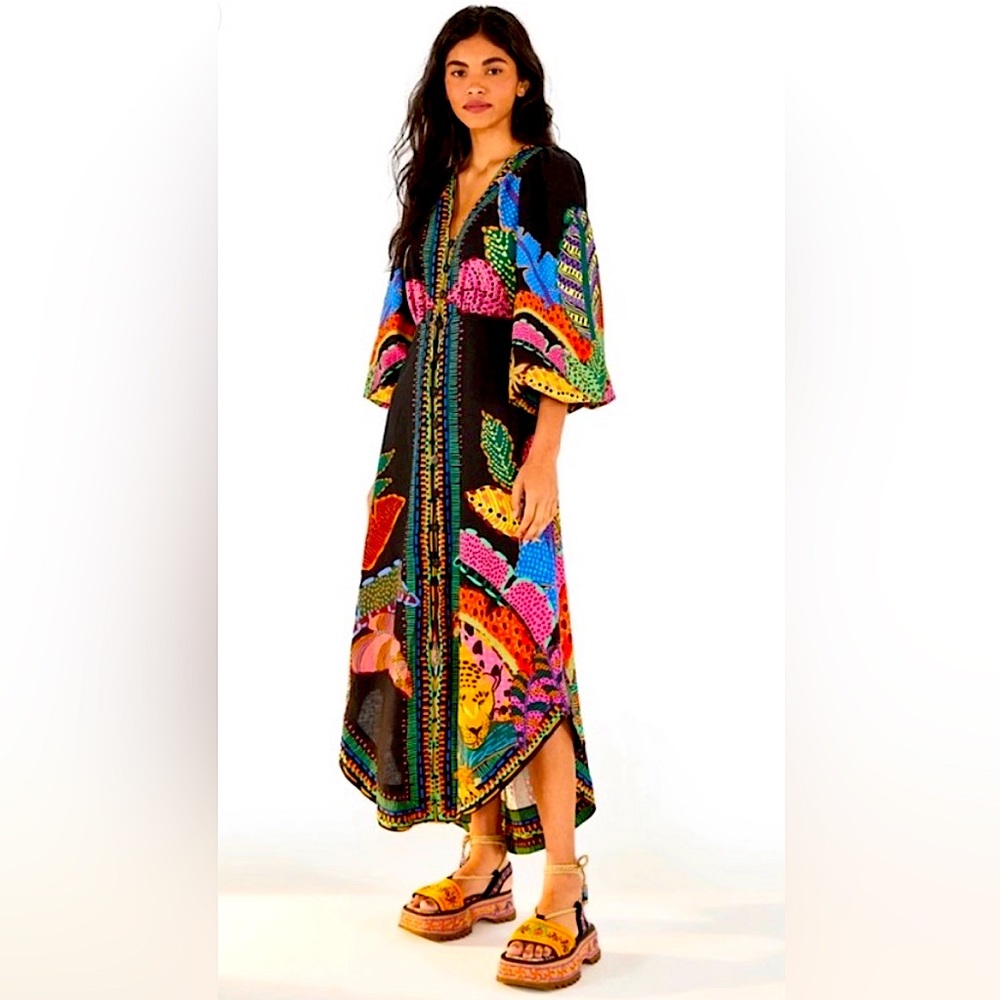 🐯 FARM RIO COOL LEOPARDS MAXI DRESS 🐯